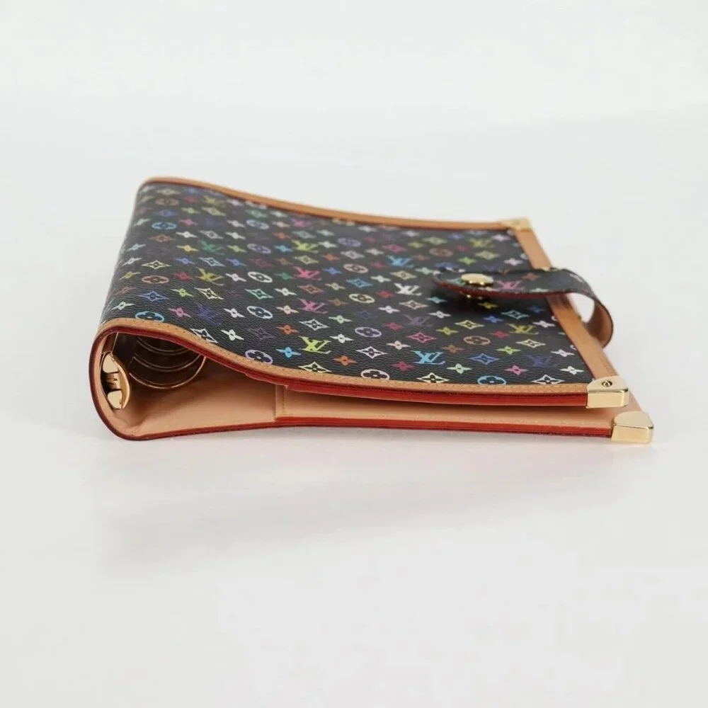 LOUIS VUITTON Multicolor Agenda GM Day Planner Cover Black R20893 Auth 135956V